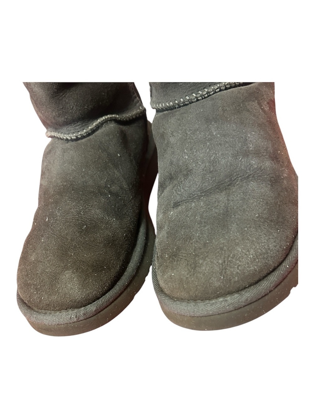 UGG Women's Classic Tall Style# 5815 Boots Gray Y2K Sheepskin Suede SZ 7 *stains - Picture 5 of 7